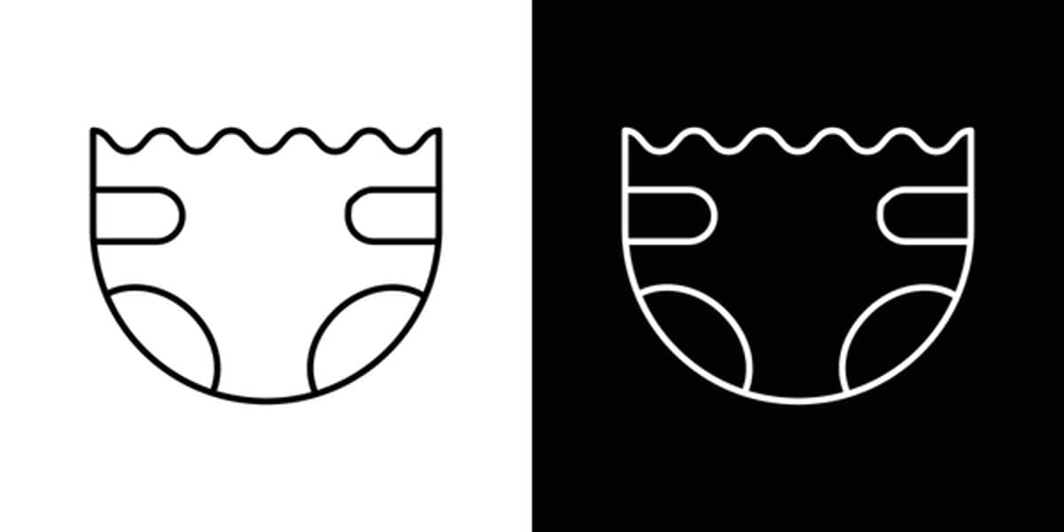 Illustration evoking consensual adult kinky ABDL (Diaper)